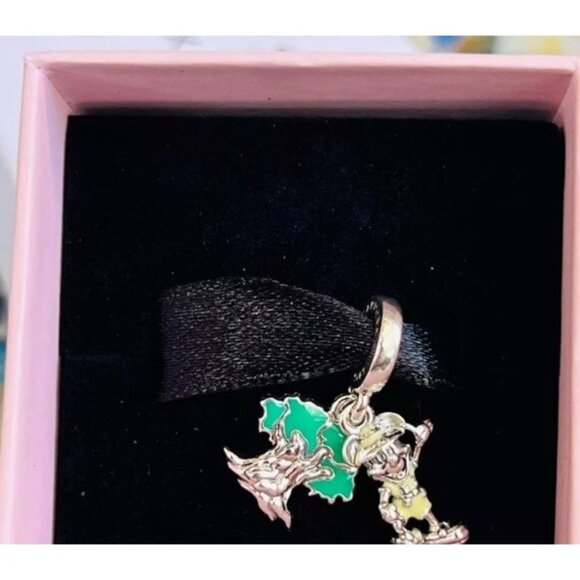 2024 Disney Parks Animal Kingdom Mickey Mouse & Tree Of Life Pandora Charm NEW - Picture 2 of 2